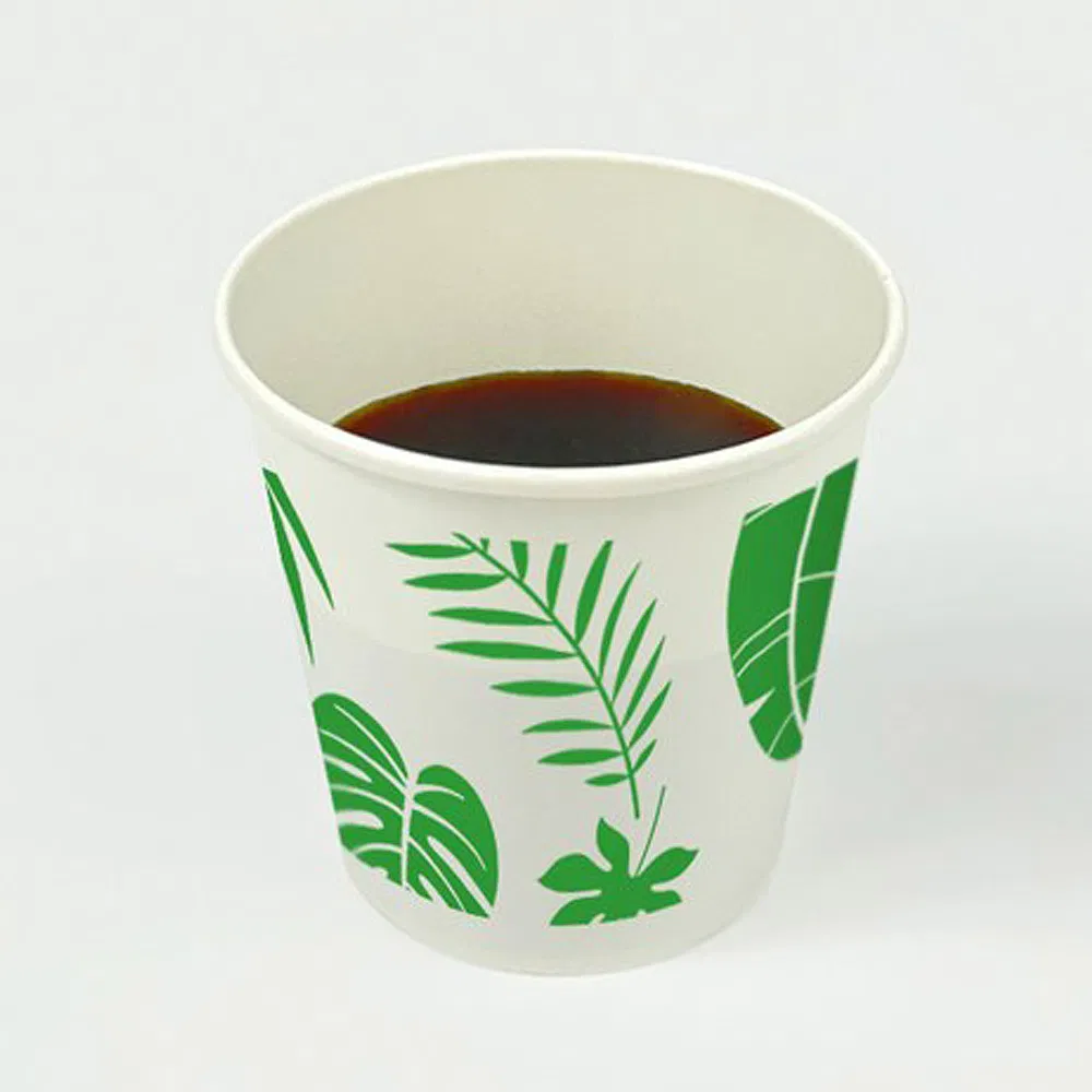 Green Paper Cup 6.5oz Capacity with Food Safety Certificate Eco-Friendly and Convenient