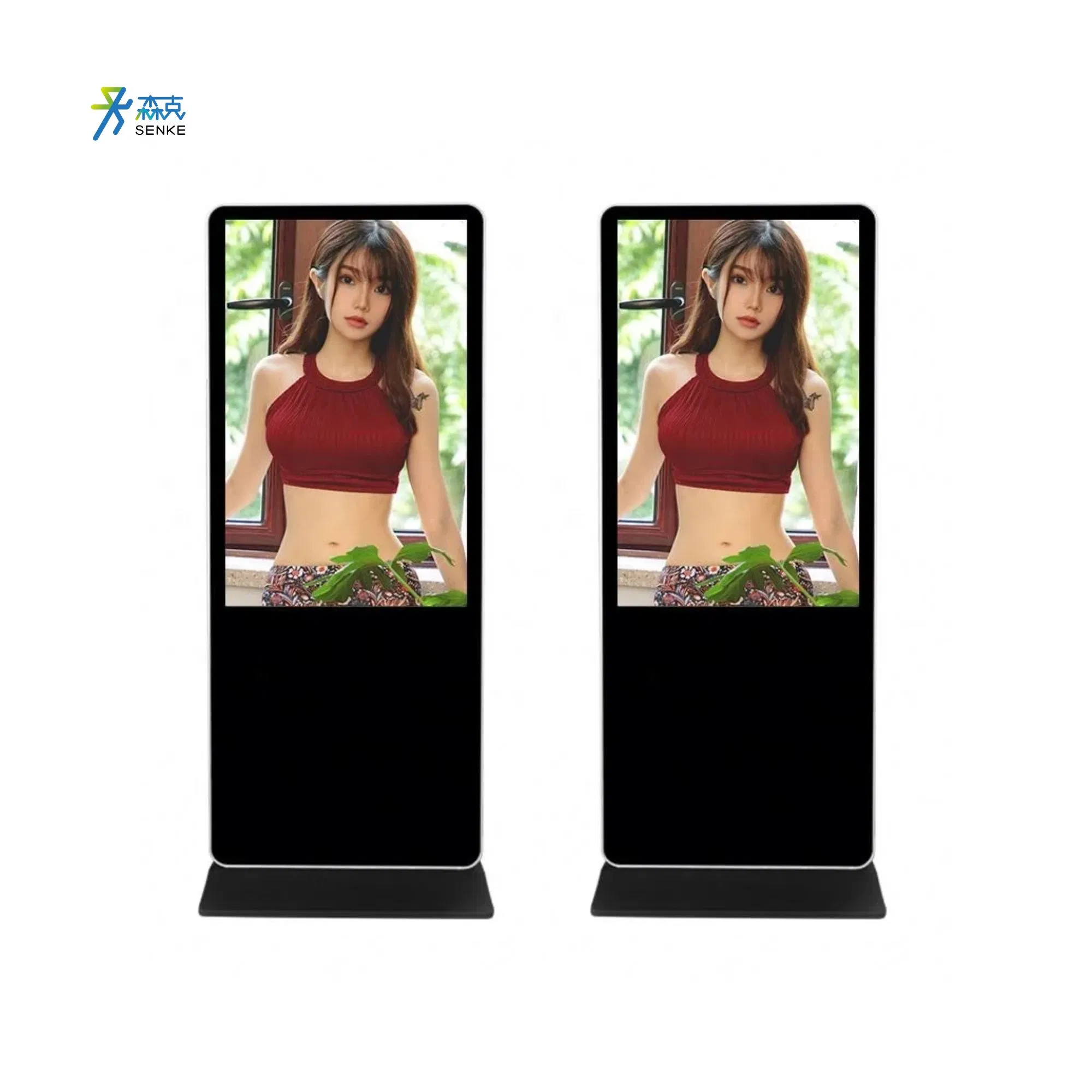 Senke Indoor Floor Stand Touch Screen Display for Advertising Players