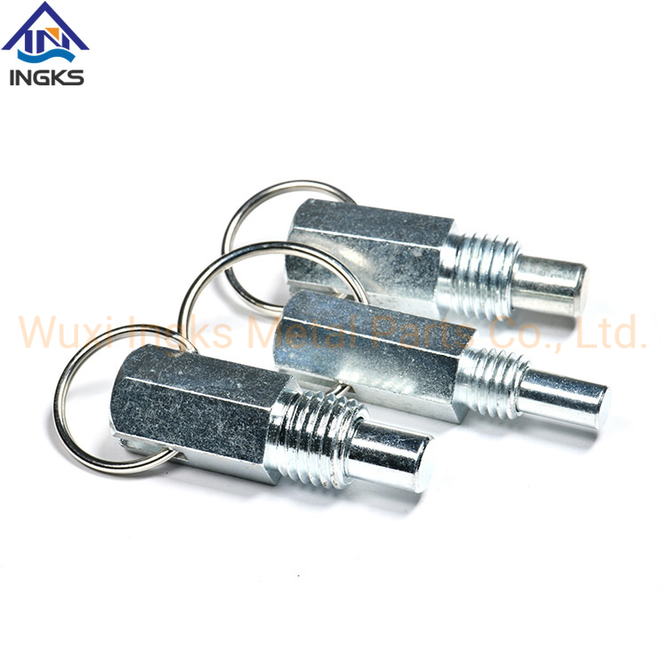 Twist to Lock Pull Ring Hex Head Pull Ring Hand Retractable Spring Loaded Plungers