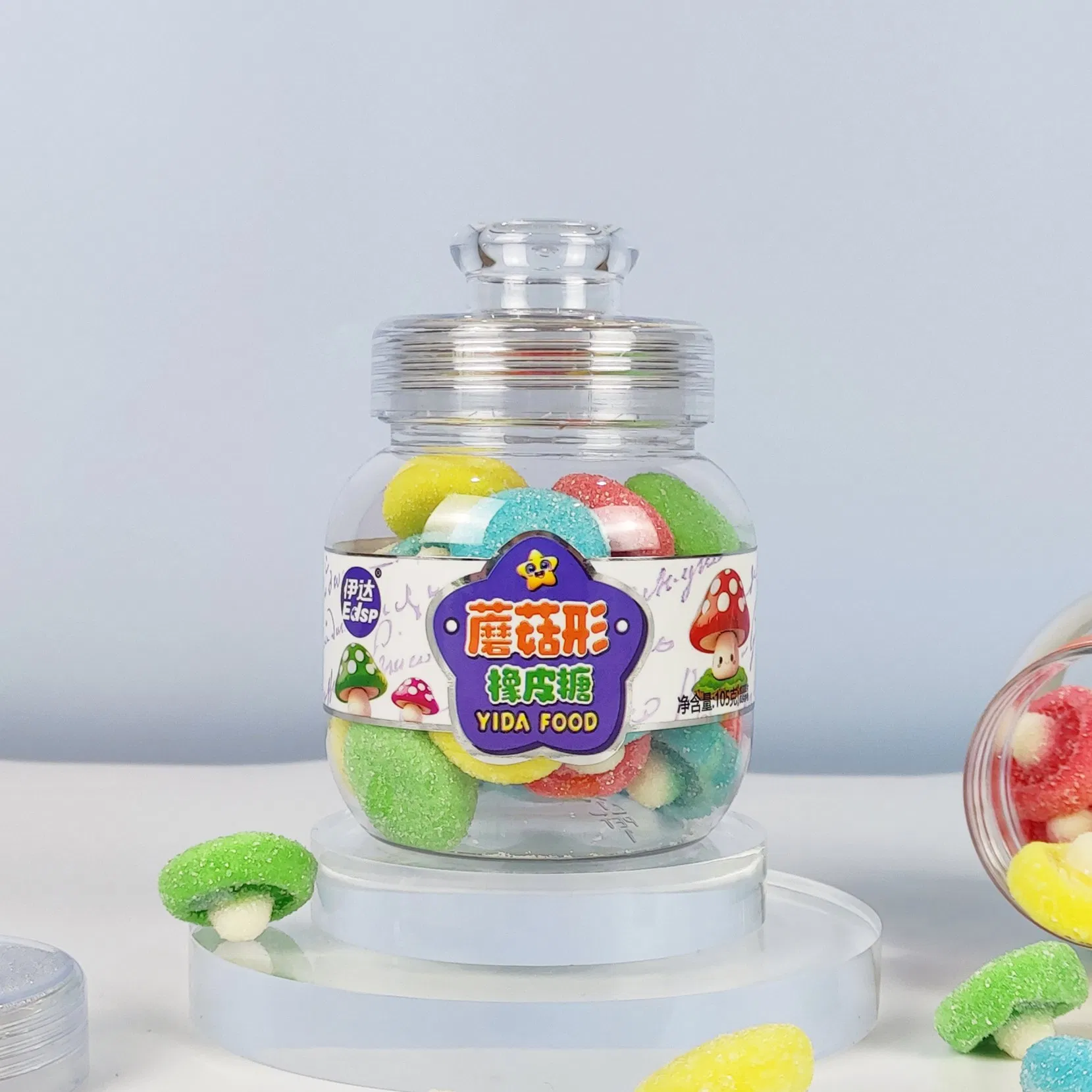 Wholesale Fruit Flavored Fruit Juice Gummies Customized Bottled Sweet and Sour Candy