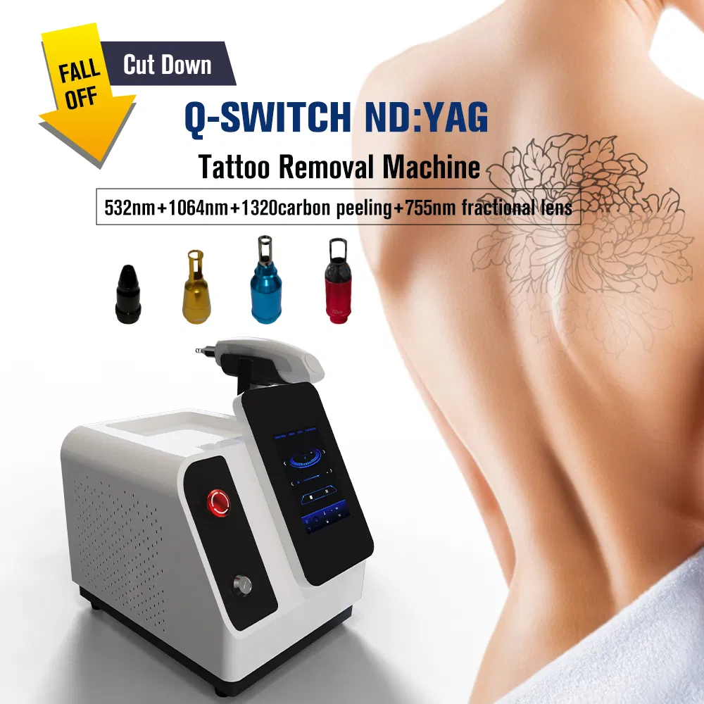 Nubway Cost ND YAG Q Switched Laser Tattoo Removal Professional Portable ND YAG Laser Tattoo Removal Machine with Factory Price 1064nm 532nm Laser