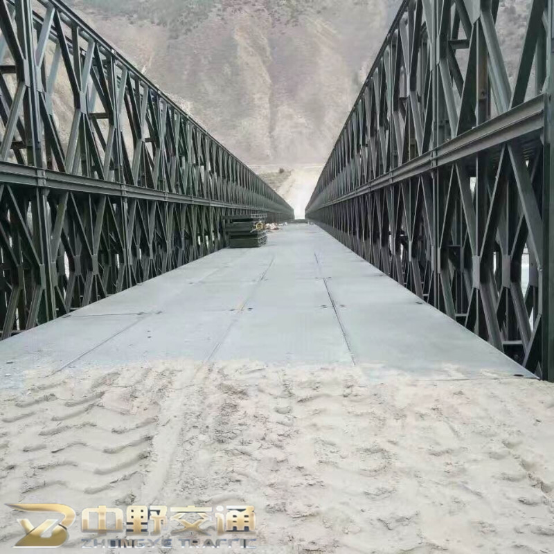 Cost-Effective Heavy Load Bailey Steel Structure Weather Resistant Prefabricated Bridge with Protective Coating for Durability River Crossing
