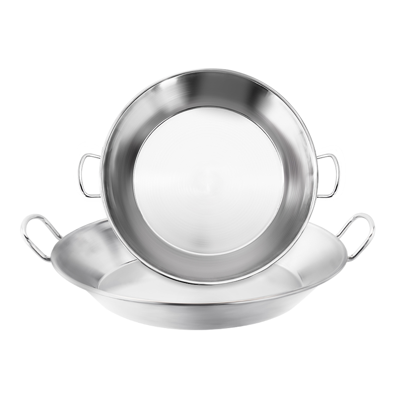 Daosheng Cost-Effective Outdoor Cooking BBQ Stainless Steel Composite Bottom Paella Pan