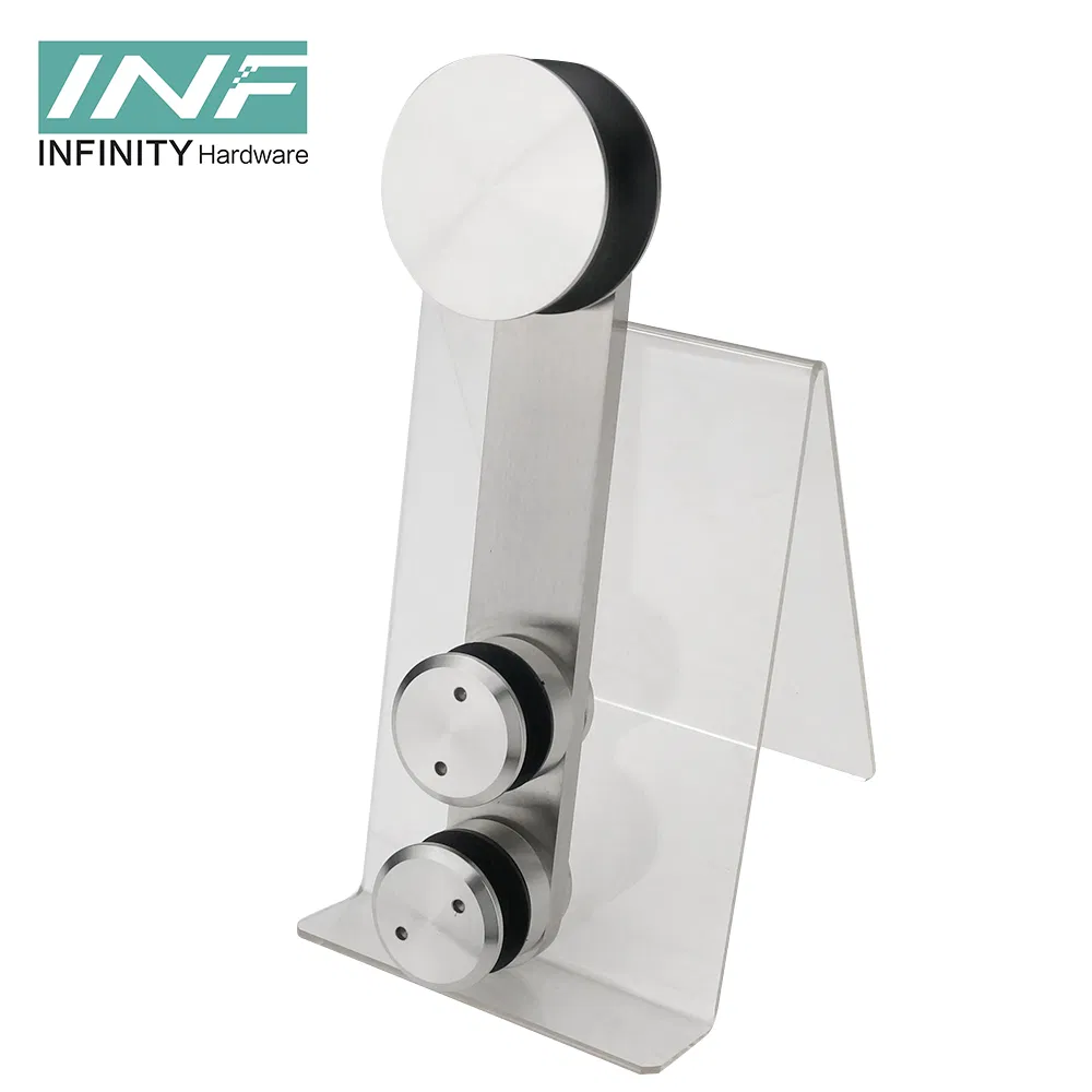 Modern Glass Fittings Tempered Glass Door System 304 Stainless Steel Frameless Shower Sliding Door Hardware Sliding Door Roller Bathroom Accessories