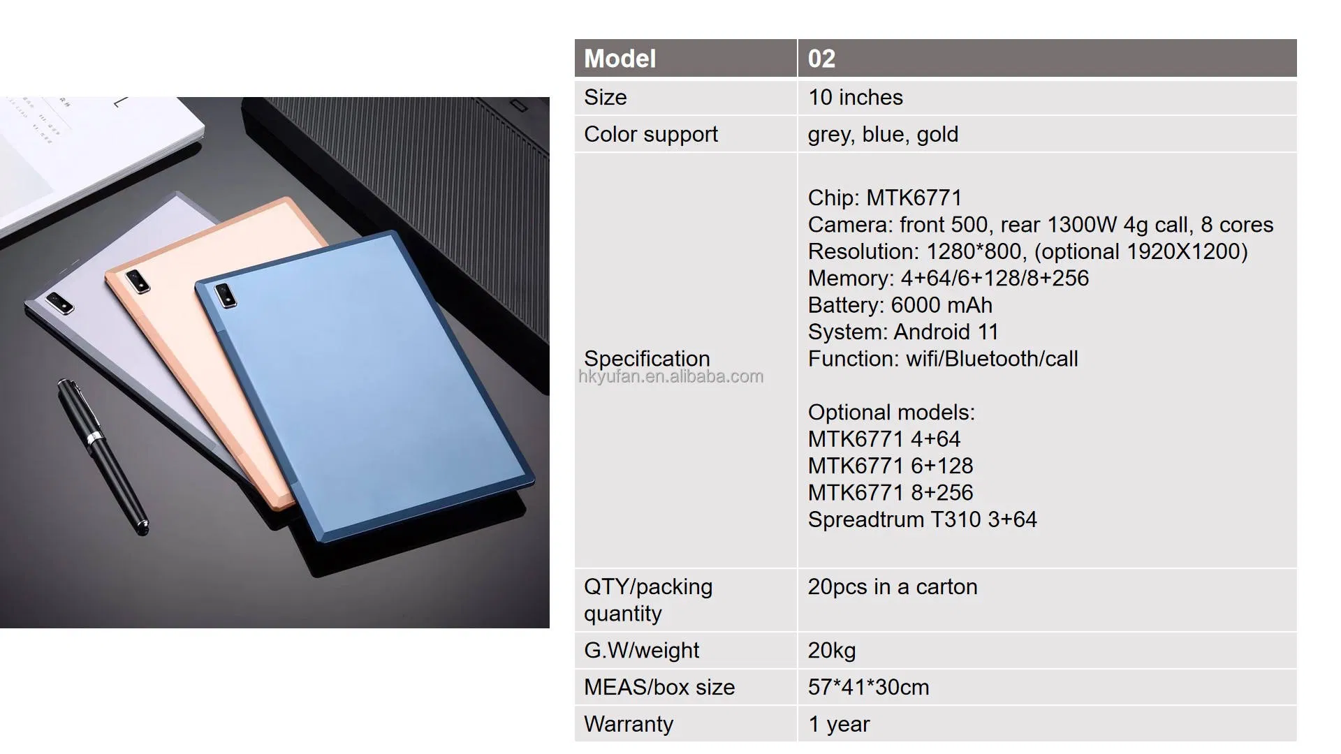 Wholesale 10.1 Inch Surface Laptop 2 in 1 Windows 11 8GB+128GB Touch Screen WiFi PC Tablet