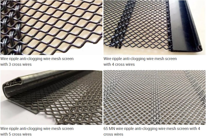Self-Cleaning Mesh Separating Mineral Screening Industry Machinery Accessories