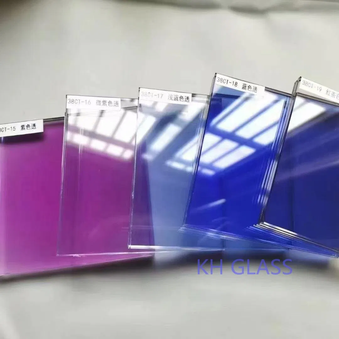 Factory 6.38/8.38/10.38/12.38mm/8.76/10.76 /12.76mm Clear/Milky White/Gray/Blue Color PVB Layer Safety Tempered Laminated Glass