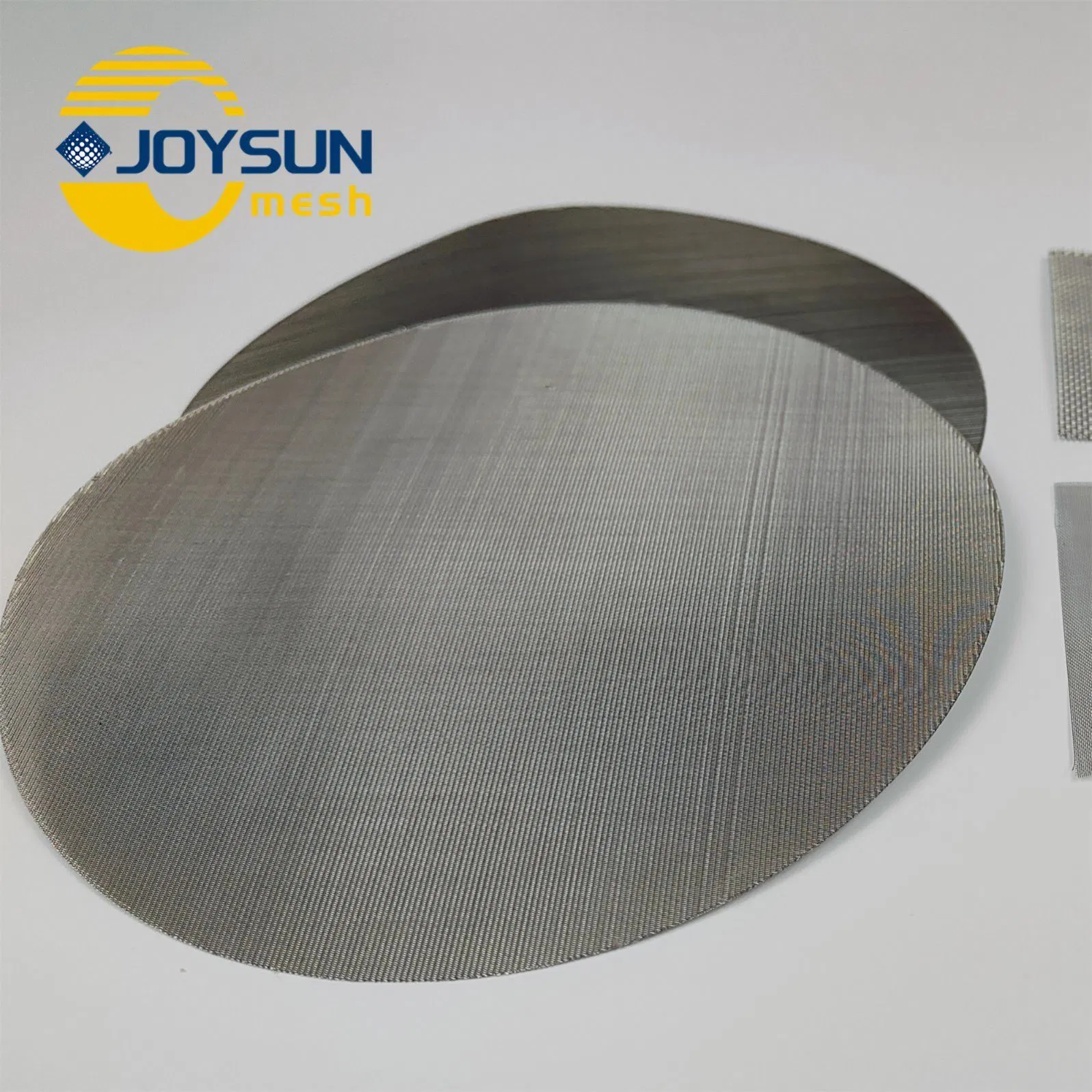 Joysun 304 316 316L 201 430 Metal Stainless Steel Net Braided Woven Wire Mesh Sieve Mesh Micron Filter Crimped Round Disc Plain Twill Mesh