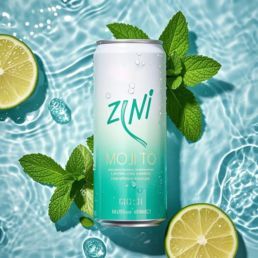 Recycled Aluminum Sparkling Water with Full Wrap Printing Cans