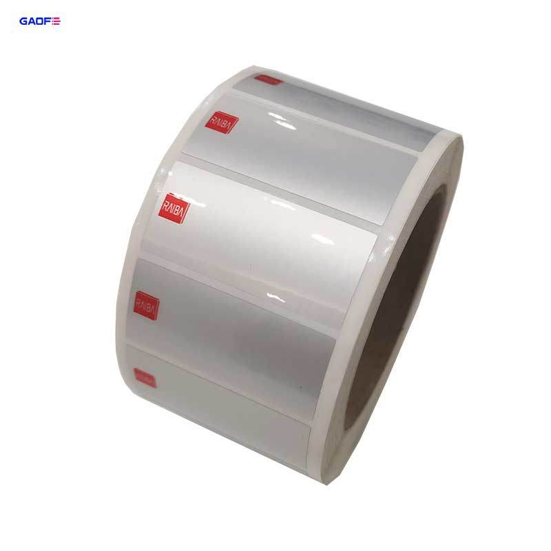 Barcode Thermal Transfer Labels Waterproof Tear Resistant Labels Matte Silver Pet