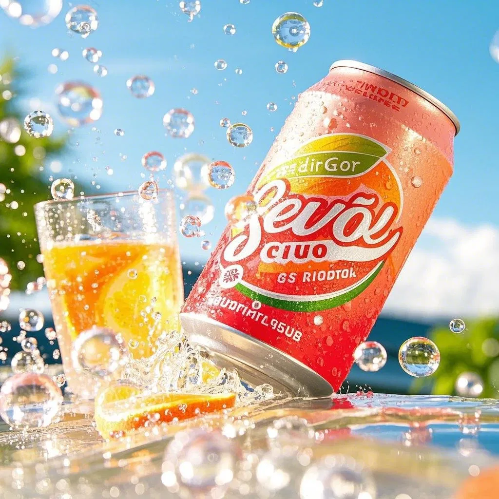 Low Carbon Soda Fruit Water in Lightweight Cans for Green Procurement