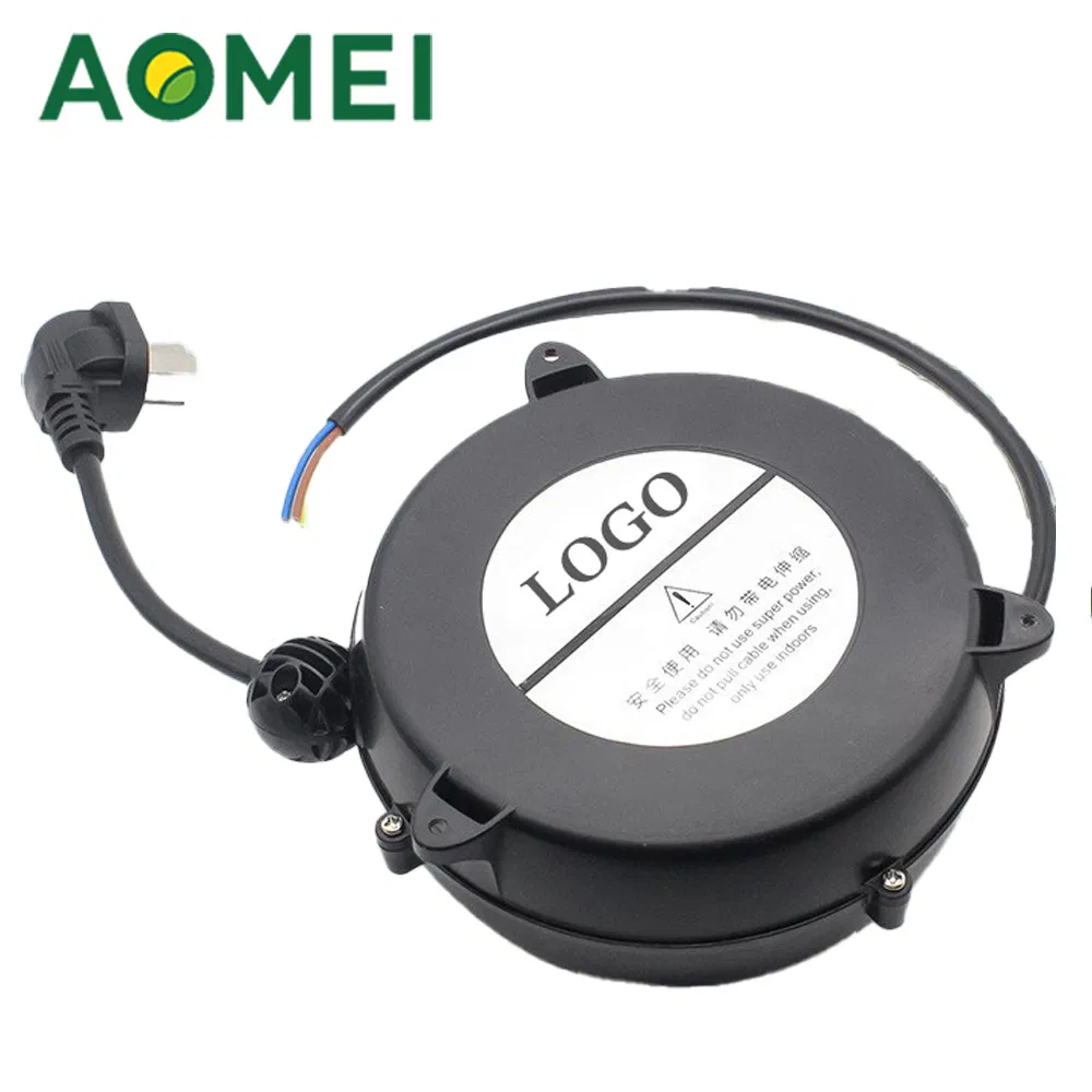 5m American Plug Power Cord Auto Retractable Weatherproof Cable Reel
