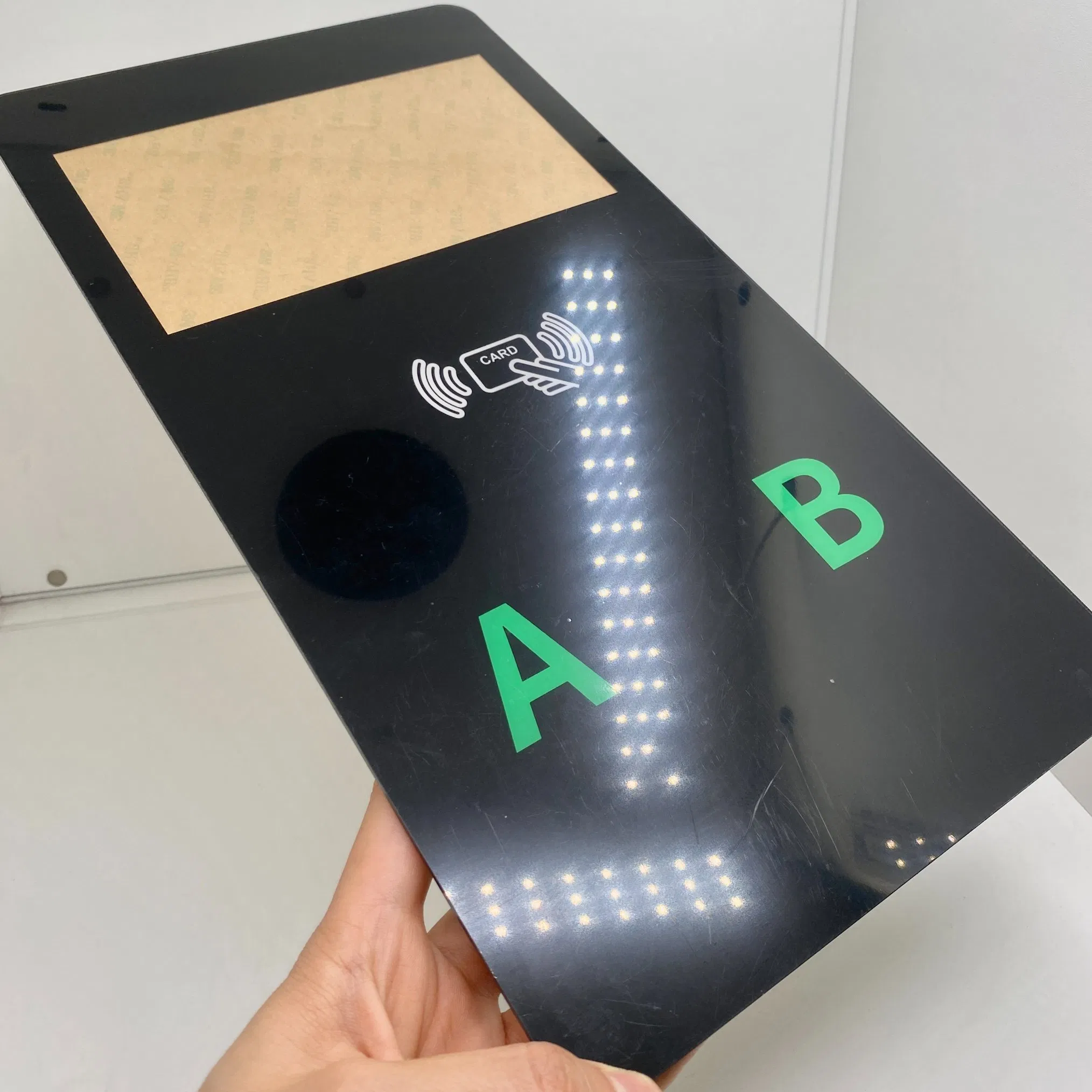 Protective Weather-Resistant Self Adhesive Card Reader Touch Screen 2mm Control Acrylic Faceplate