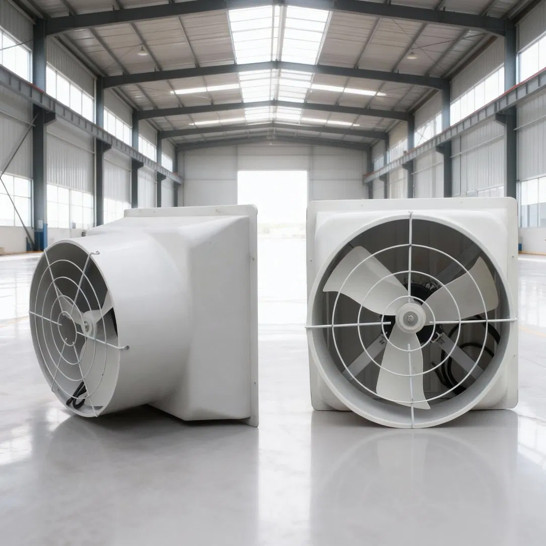 Efficient Square Fan Converting Electrical Power Directly Into Airflow with Minimal Waste