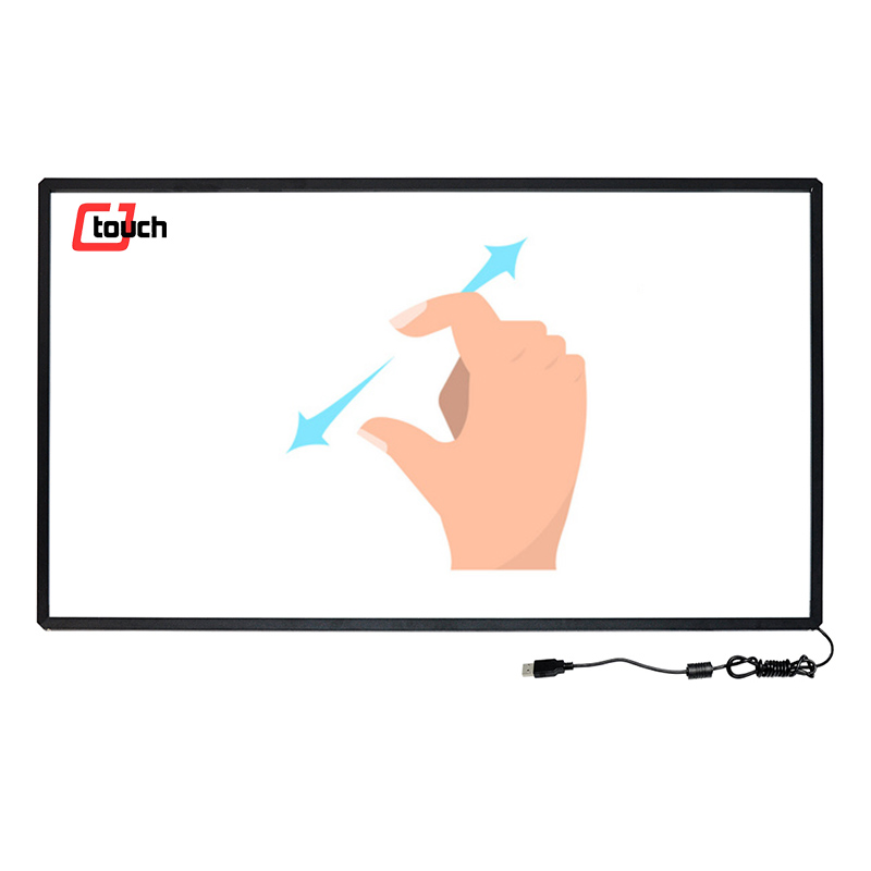 70"USB Power Supply IR Multi Touch Screen Frame Without Glass for 10 Touch Points