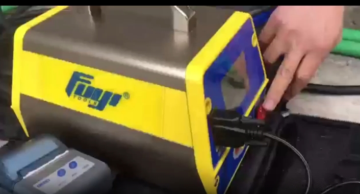 HDPE Electrofusion Welding Coupler Fitting Machine 20 to 200mm Touch Screen with Barcode Reader and Pipe Scrapper