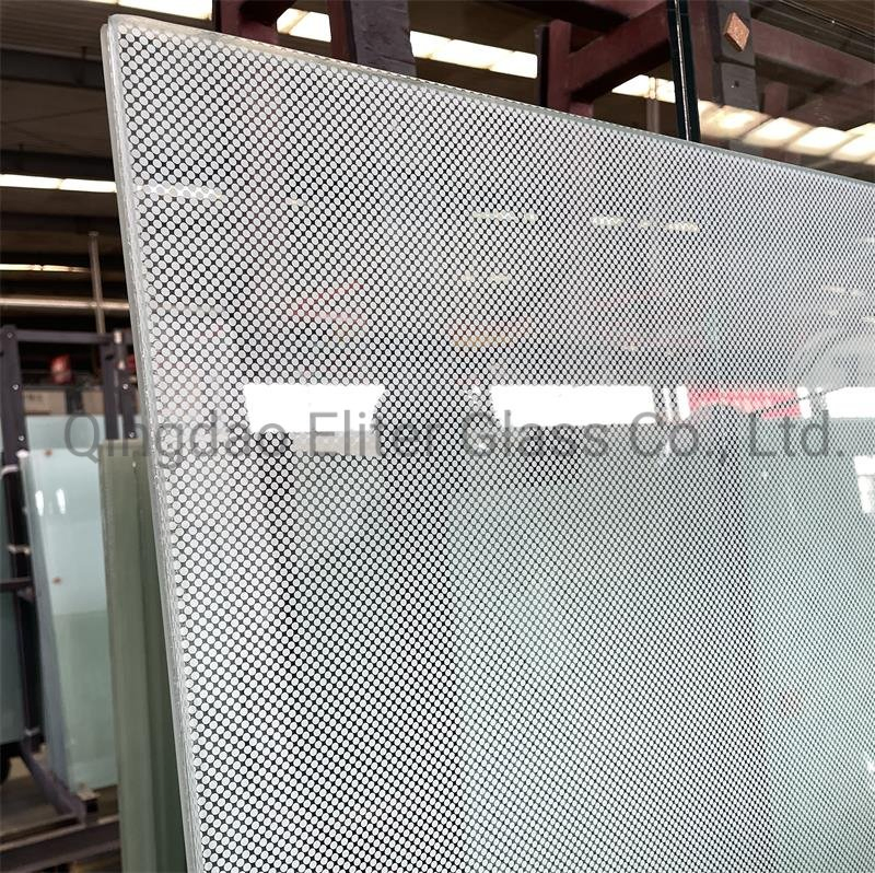 Building DOT Gradient Ceramic Frit Colored/Silk Screen Printed/Stained Tempered Glass Laminated Insulated Glass Decorative Glass Window and Door Glass