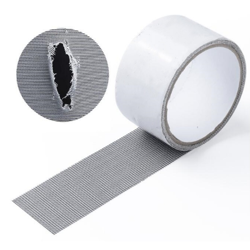 Anti Fly Window Screen Fiberglass Mesh Repair Patch Grid Self-Adhesive Tape for Mosquito Net and Screen Window Repair