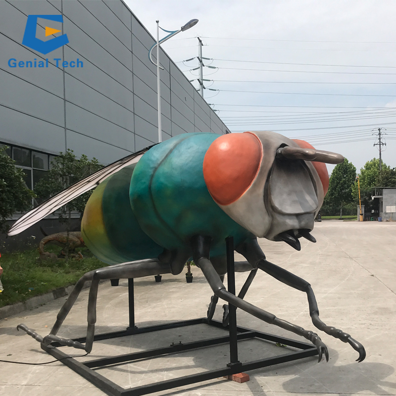 Ccaa14 Giant Simulation Fly Insect Model Animatronic Artificial Mosca Foe Sale
