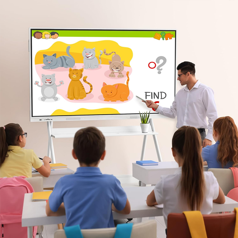 Interactive Smart Board for 75-100 Inch Multi-Touch Displays