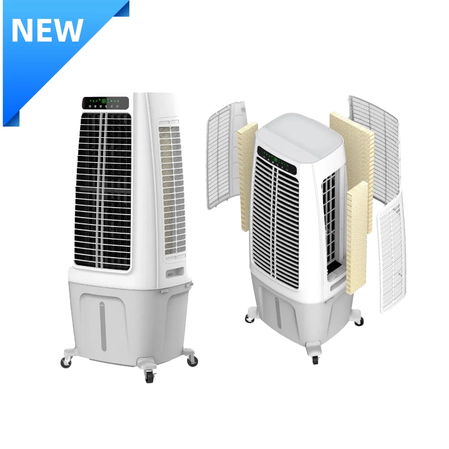 Portable Evaporative Desert Air Cooler with 6000CMH Airflow and 50L Tank
