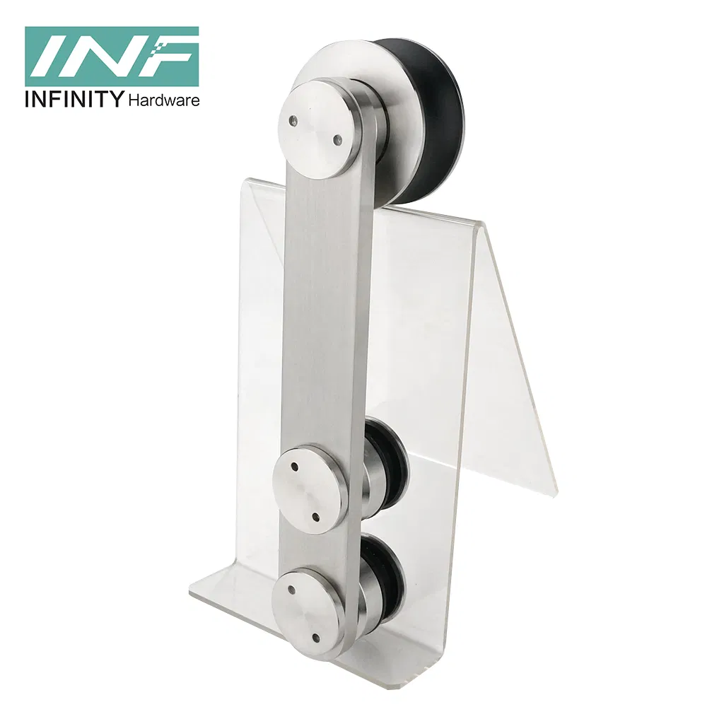 Modern Glass Fittings Tempered Glass Door System 304 Stainless Steel Frameless Shower Sliding Door Hardware Sliding Door Roller Bathroom Accessories