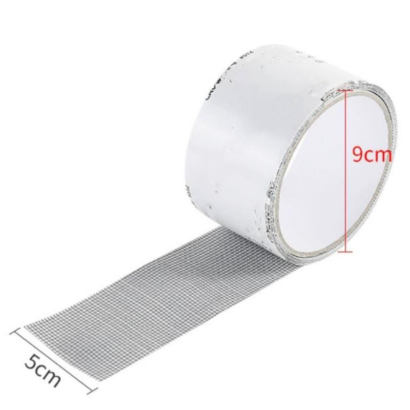 Anti Fly Window Screen Fiberglass Mesh Repair Patch Grid Self-Adhesive Tape for Mosquito Net and Screen Window Repair