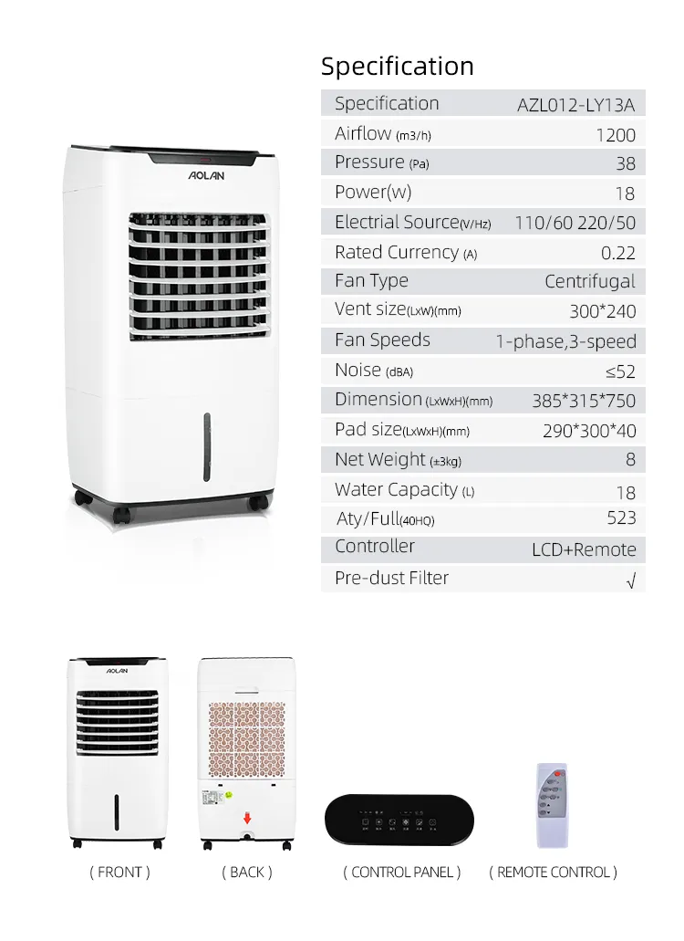 Air Cooler Front View