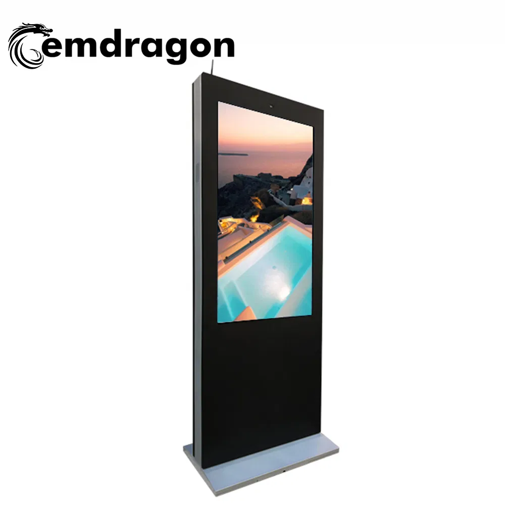 2019 New 55 Inch Wind-Cooled Vertical Screen Landing Outdoor Advertising Machine 55inch WiFi Wireless LCD Screen Digital