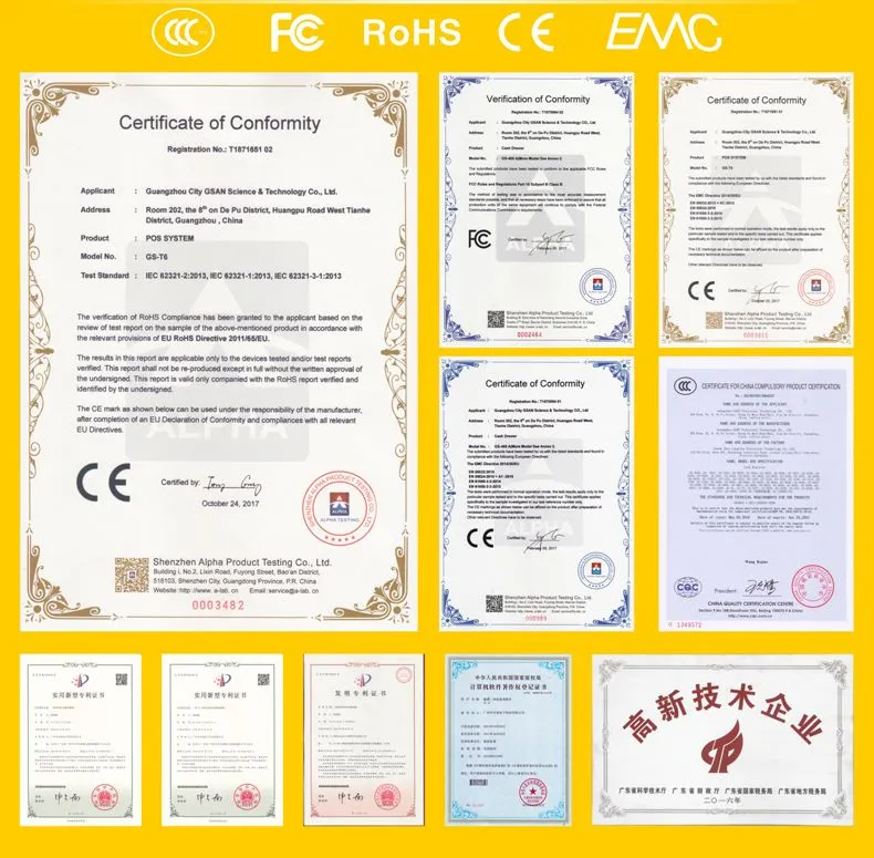 Certificates