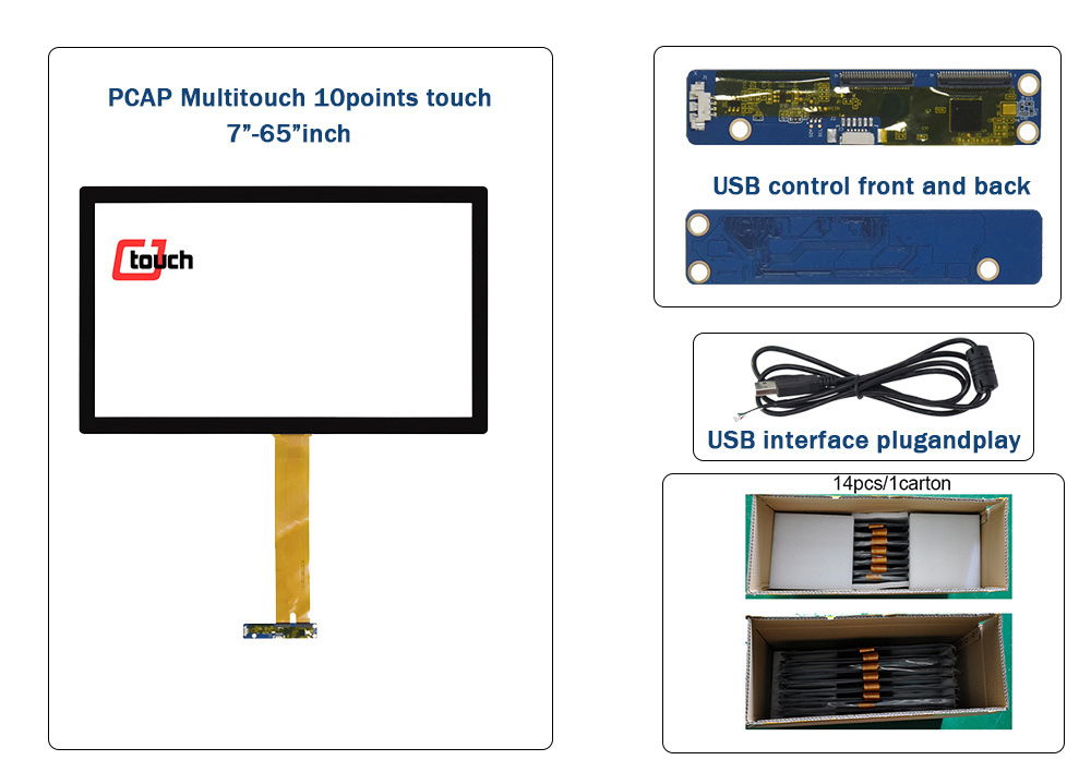 23.6 Inch Pcap Touch Screen 10 Point Touch Panel