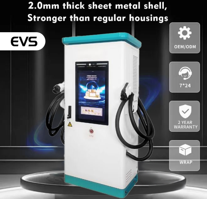 High Performance EV DC Chargers 60kw120kw180kw Customized Logo and Brand Name Waterproof and Dustproof CCS1 CCS2 Chademo GB/T Connector