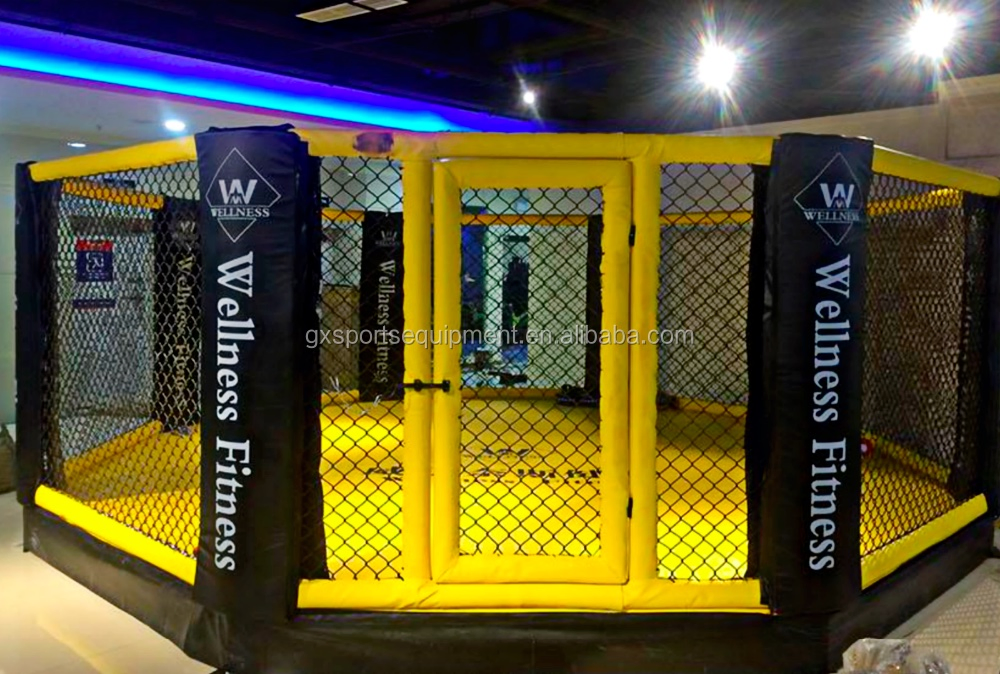 Cheap International Standard Boxing Ring MMA Cage with Catwalk Around It Wrestling Cage Exported