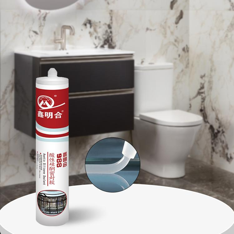 Waterproof White Gp Universal Acid Translucent Silicone Sealant Toilet Repair Leaks