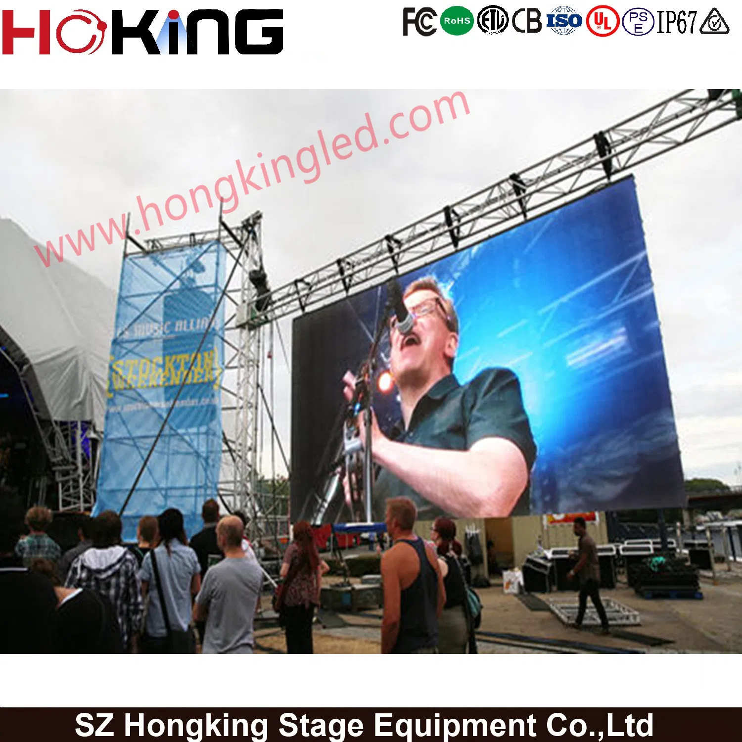 Factory Wholesale Outdoor LED Stage Rental Video Wall Front and Back Repair