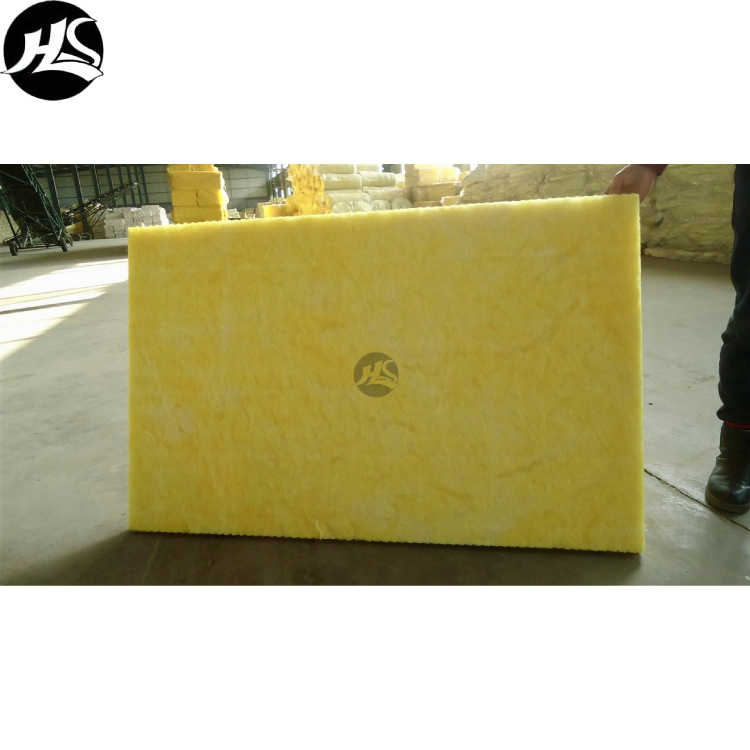 High Fire Resistance Sound Proofing Glass Wool Sheet HVAC Duct Fibreglass Rigid Board 48kg Acoustic Glass Wool Board