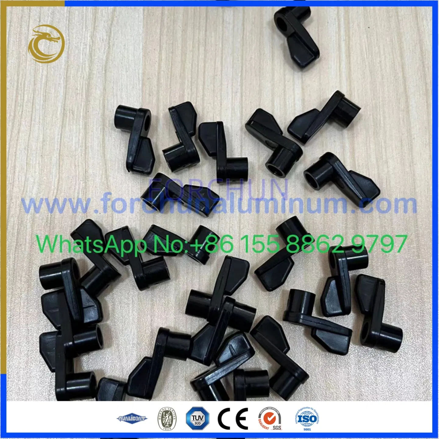 White and Black Plastic Guides for Windows