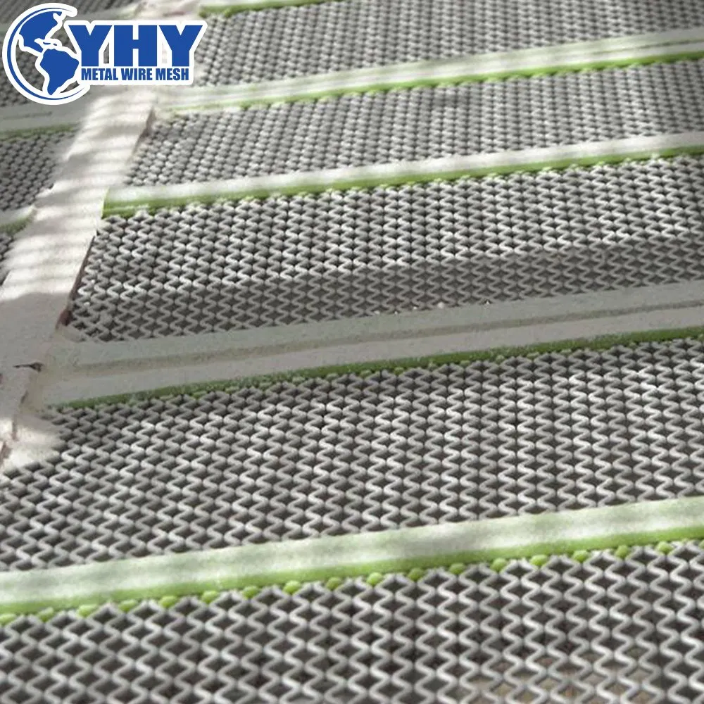 Self Cleaning Screen Mesh Applied for Aggregate Processing Industry