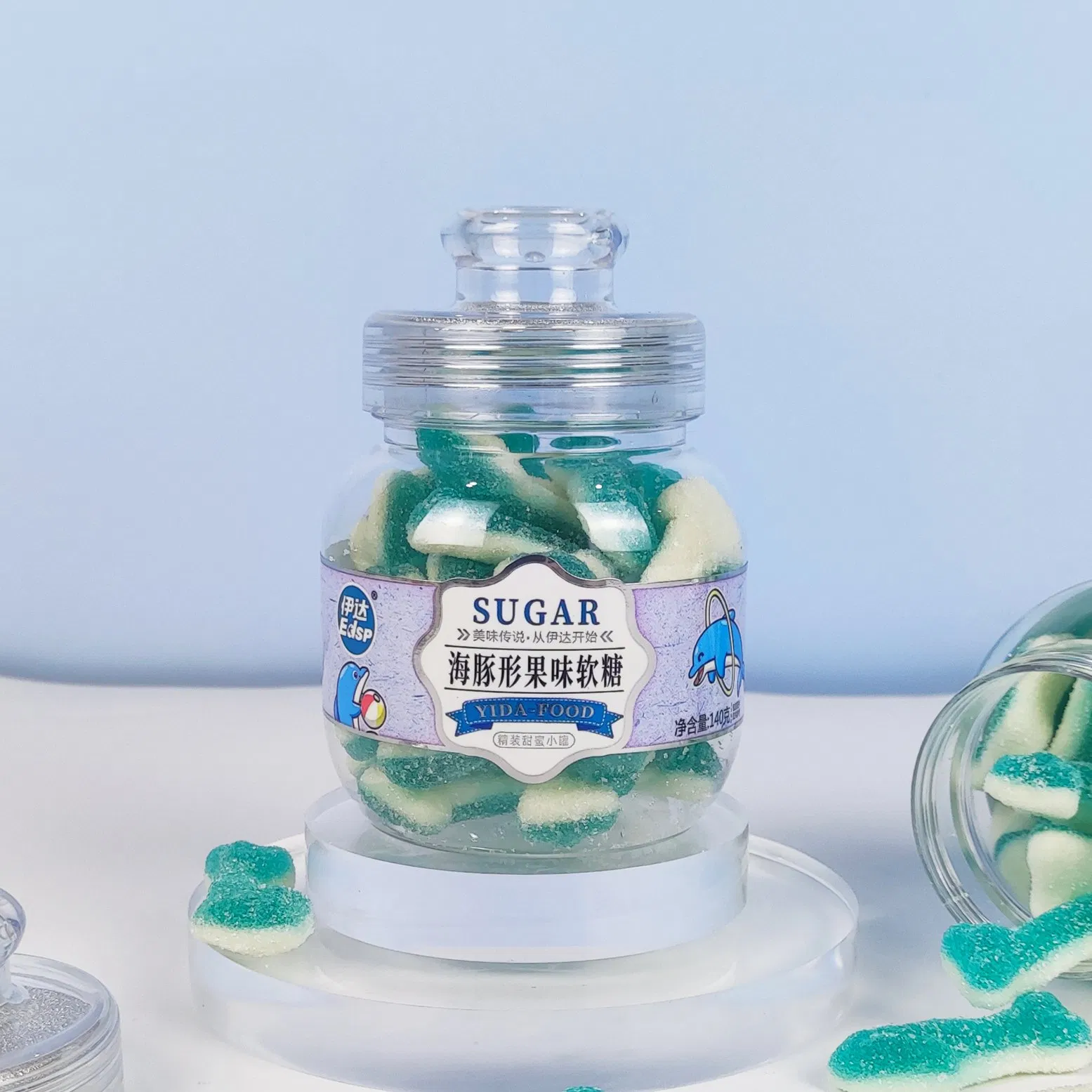 Wholesale Fruit Flavored Fruit Juice Gummies Customized Bottled Sweet and Sour Candy