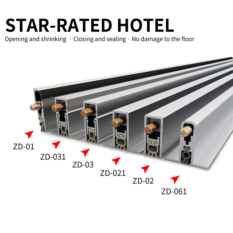 Modern Design Fire Rated Heavy Duty Acoustic Door Bottom Fire Resistance Weather Seal Strip