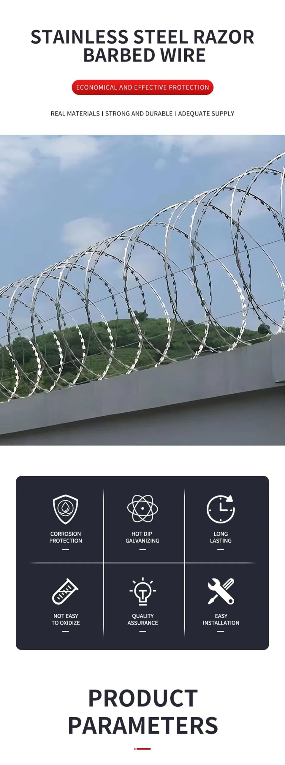 Barbed Wire Fencing Banner