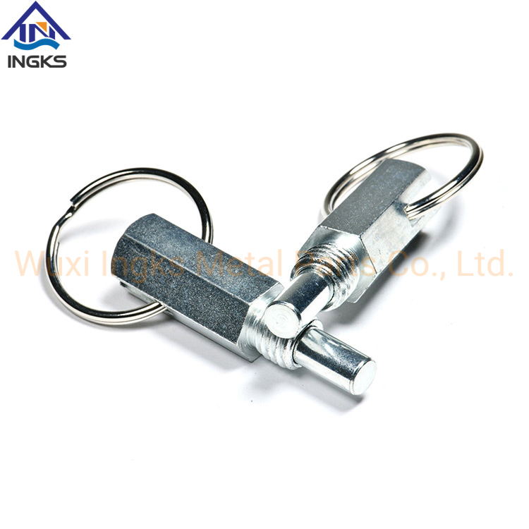 Twist to Lock Pull Ring Hex Head Pull Ring Hand Retractable Spring Loaded Plungers