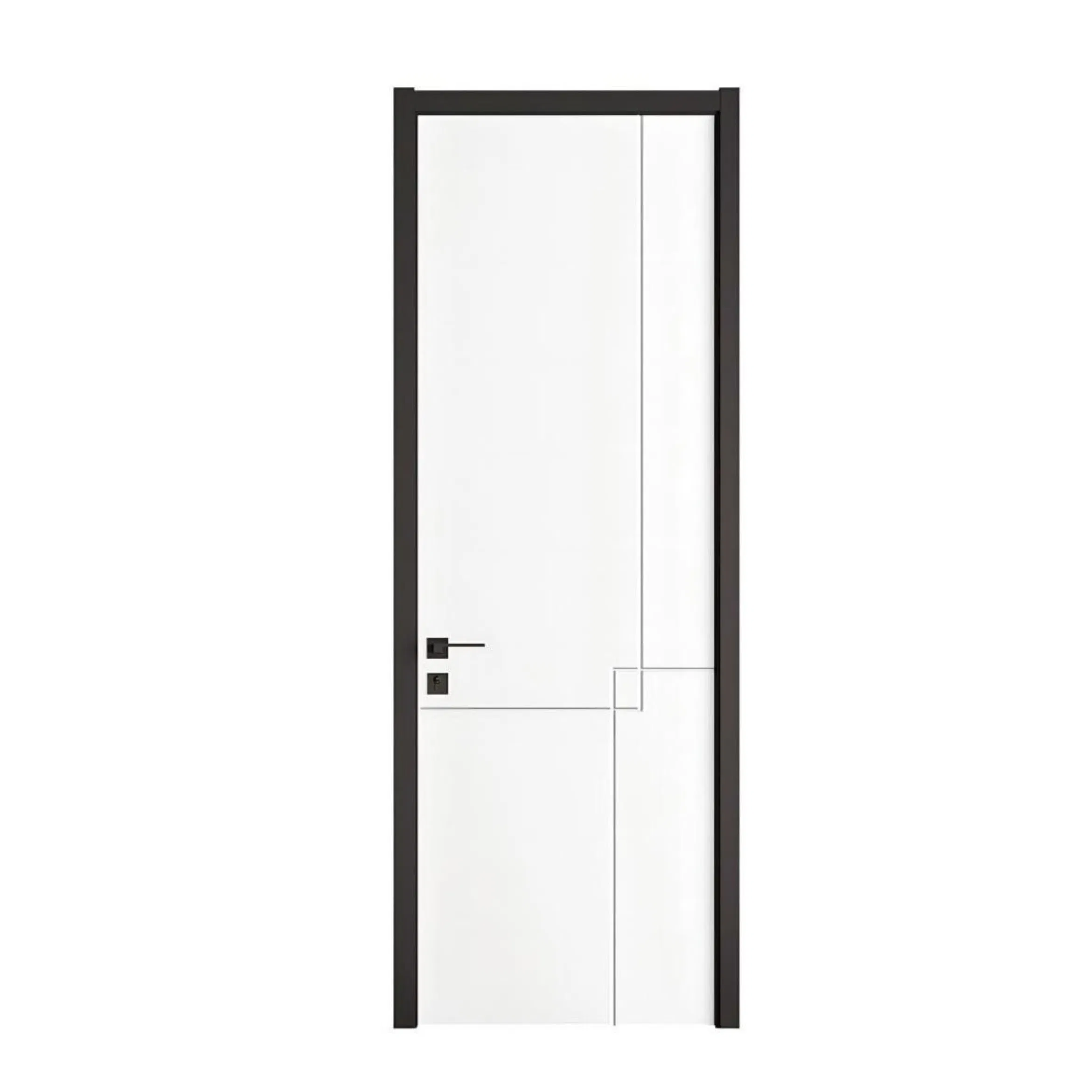 PVC Door New Design Factory Wood MDF Doors High-End International Standard Security Elegant WPC Door for Bathroom