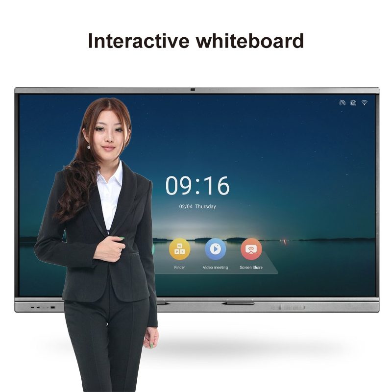 65/75/86/98/110-Inch Smart Interactive Whiteboard - 4K HD Conference Board, Wireless Touch Screen Digital Board