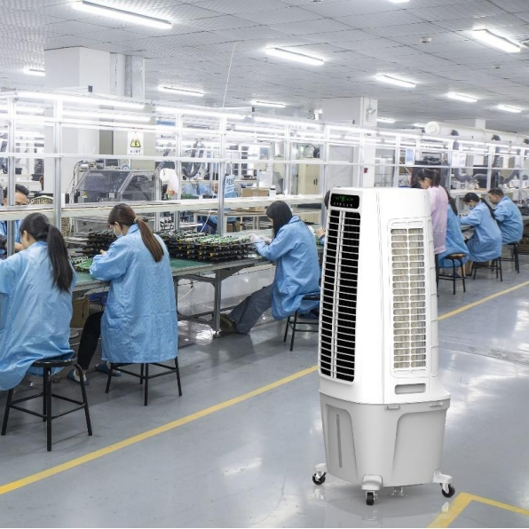 Portable Evaporative Desert Air Cooler with 6000CMH Airflow and 50L Tank