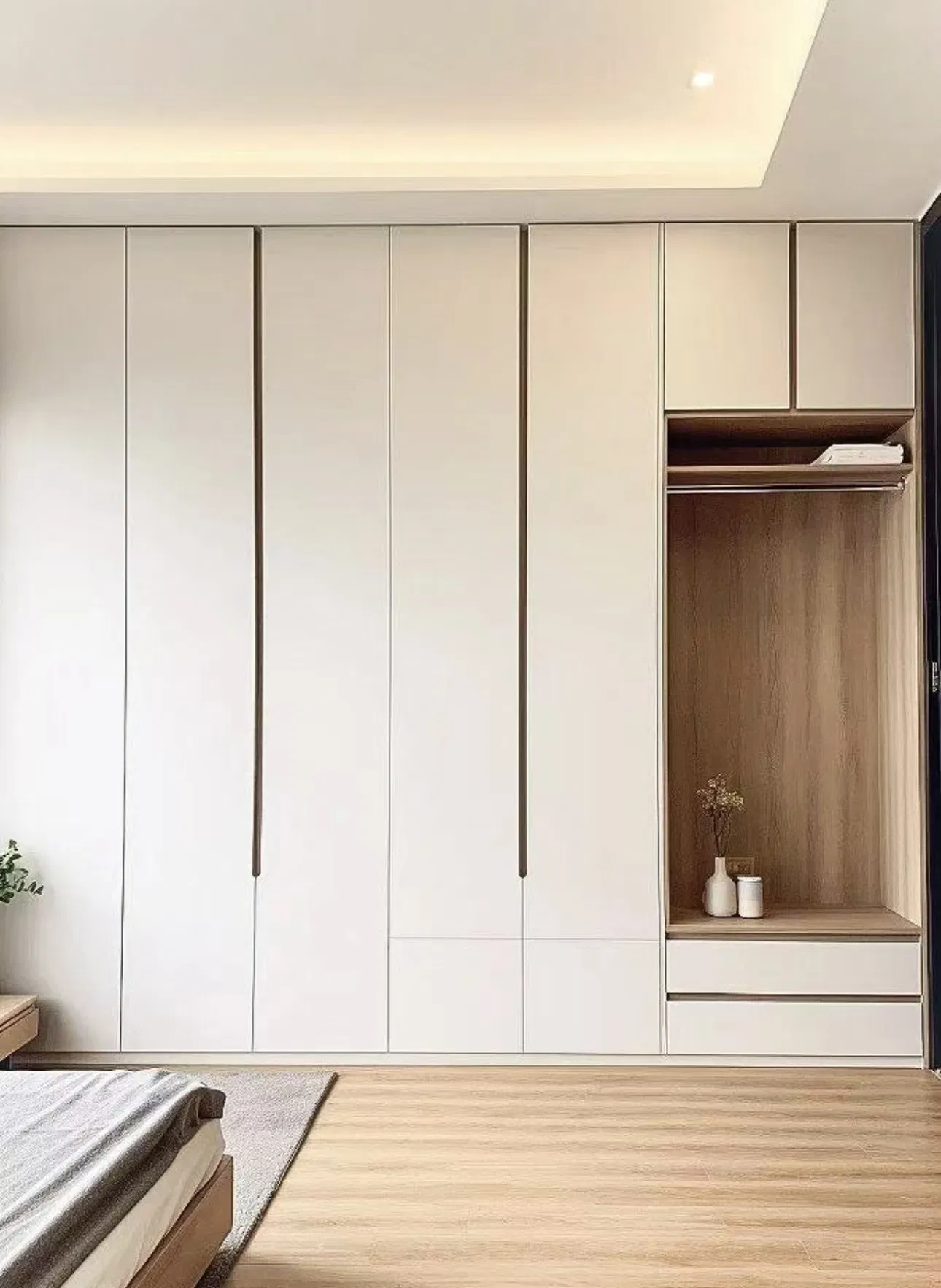 Top-Rated Custom High-End Kitchen Cabinet Saving Furniture Meubles De Maison Large Capacity Storage Wardrobe Eco-Friendly Home Furniture