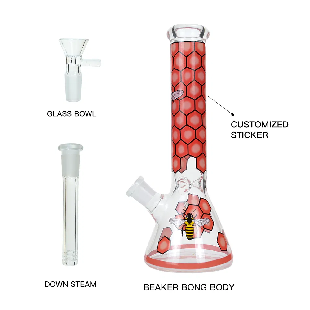 Hbking Borosilicate Material Wholesale Factory Supply Customized Design Beaker Glass Water Pipe