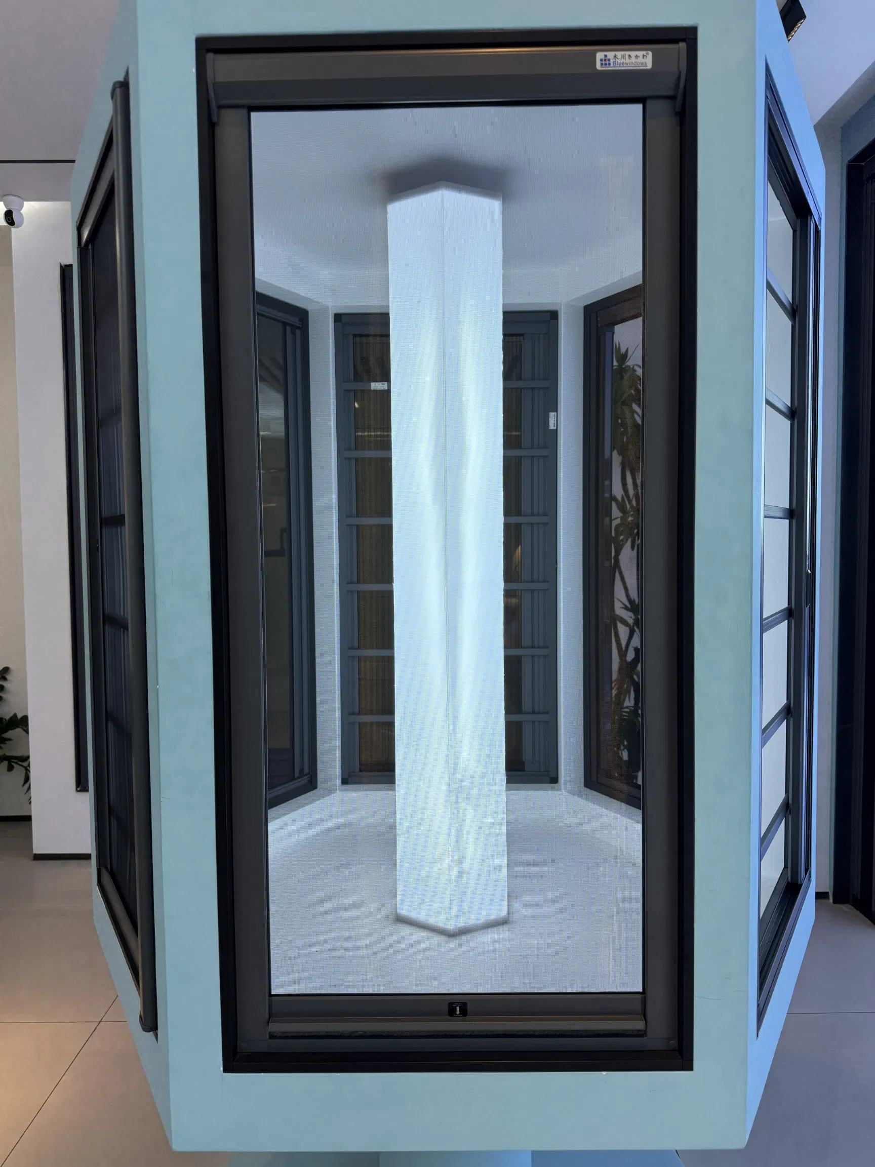 Aluminum Alloy Scratch-Proof Trip-Proof Frameless-View Magnetic Window Screen