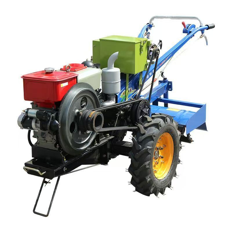 Wholesale 15-22HP Hand-Cranked Walking Tractor High-Quality Farm Household Agricultural Equipment China Factory Direct Sale