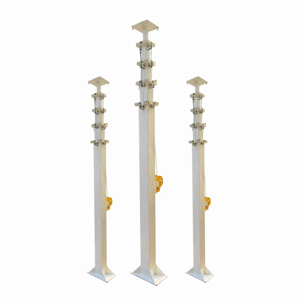 Manual Electric Pneumatic Hydraulic Retractable Galvanized Telescopic Mast Light Tower Camera Wind Turbines 5m-20m